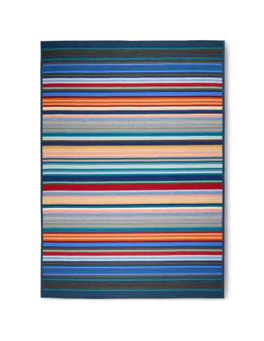 Grand tapis Cori à rayures multicolore extérieur/intérieur Missoni
