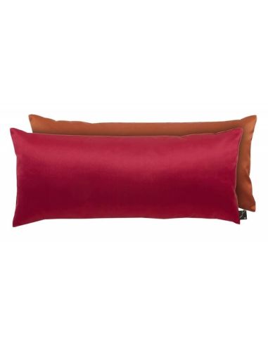 Coussin rectangulaire uni Satin rouge orange K3 by Kenzo Takada 45x20cm