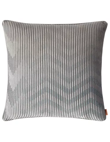 Coussin Dinamico 132 gris Trevira design au motif zigzag Missoni