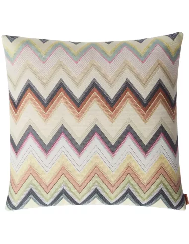 Coussin carré Agadir 138 motif chevrons aux tons naturels Missoni Home