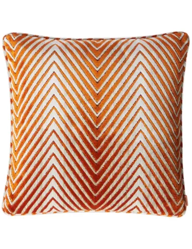 Coussin carré orange Ziggy 159 motif zigzag Missoni Home