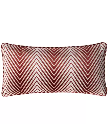 Coussin rouge rectangulaire Ziggy 156 motif zigzag Missoni Home