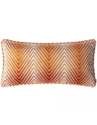 Coussin orange rectangulaire Ziggy 159 motif zigzag Missoni Home