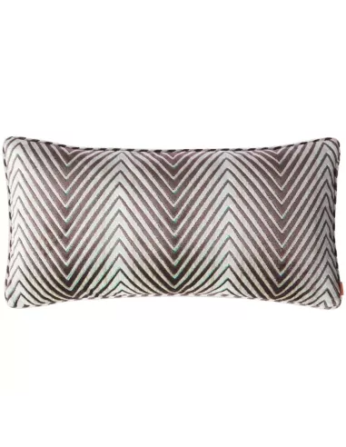 Coussin violet rectangulaire Ziggy 149 motif zigzag Missoni Home