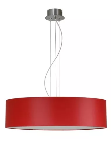 Suspension Tambourin rouge - Lustres Design