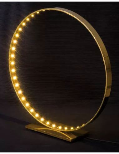 Lampe design Micro Or en forme de petit cercle Le Deun Luminaires